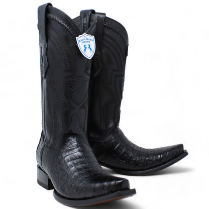 Men's Wild West Caiman Belly Skin Snip Toe Boot 294L8205
