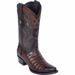 Men's Wild West Caiman Belly Skin Snip Toe Boots 29482