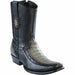Men's Wild West Caiman Belly with Deer Dubai Toe Short BootS 279BF82