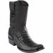 Men's Wild West Caiman Belly with Deer Dubai Toe Short BootS 279BF82