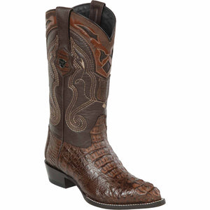 Men's Wild West Caiman Hornback Skin J Toe Boots 29902-A