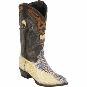 Men's Wild West Caiman Hornback Skin J Toe Boots 29902-B