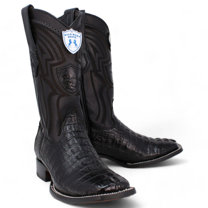 Men's Wild West Caiman Tail Ranch Toe Boots 2824L01