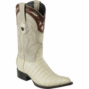 Men's Wild West Caiman Tail Skin 3X Toe Boots 29501-A