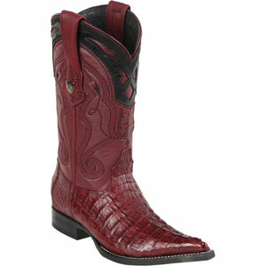 Men's Wild West Caiman Tail Skin 3X Toe Boots 29501-A