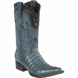 Men's Wild West Caiman Tail Skin 3X Toe Boots 29501-B