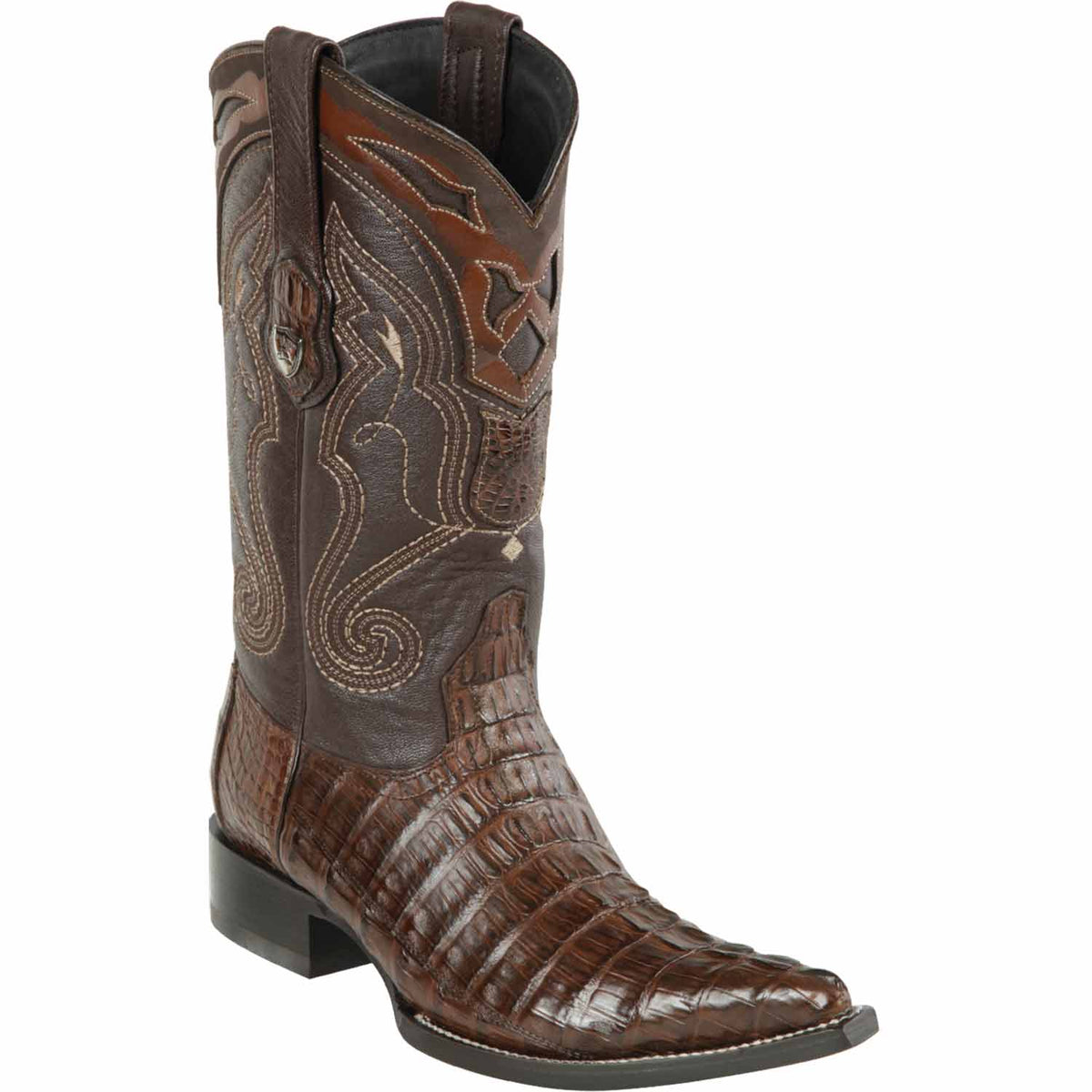 Men's Wild West Caiman Tail Skin 3X Toe Boots 29501-A