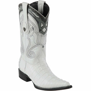 Men's Wild West Caiman Tail Skin 3X Toe Boots 29501-C