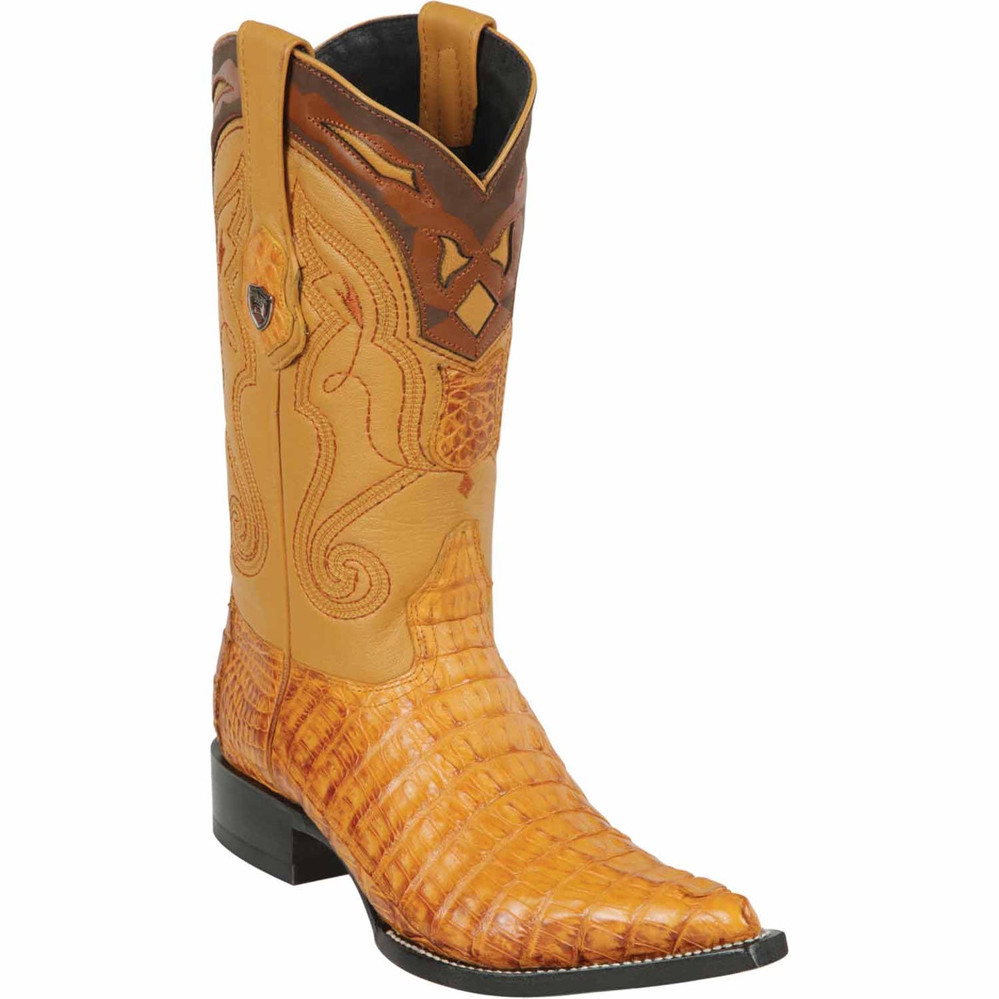 Men's Wild West Caiman Tail Skin 3X Toe Boots 29501-C