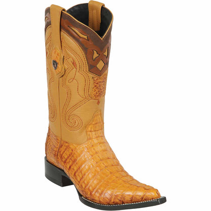 Men's Wild West Caiman Tail Skin 3X Toe Boots 29501-C