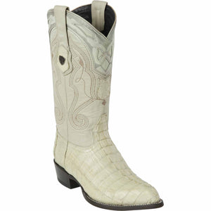 Men's Wild West Caiman Tail Skin J Toe Boots 29901-A