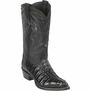 Men's Wild West Caiman Tail Skin J Toe Boots 29901-A