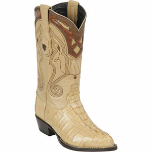 Men's Wild West Caiman Tail Skin J Toe Boots 29901-B