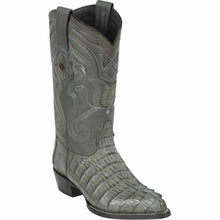Men's Wild West Caiman Tail Skin J Toe Boots 29901-B