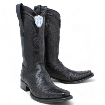 Men's Wild West Full Quill Ostrich European Toe Boots 277L03