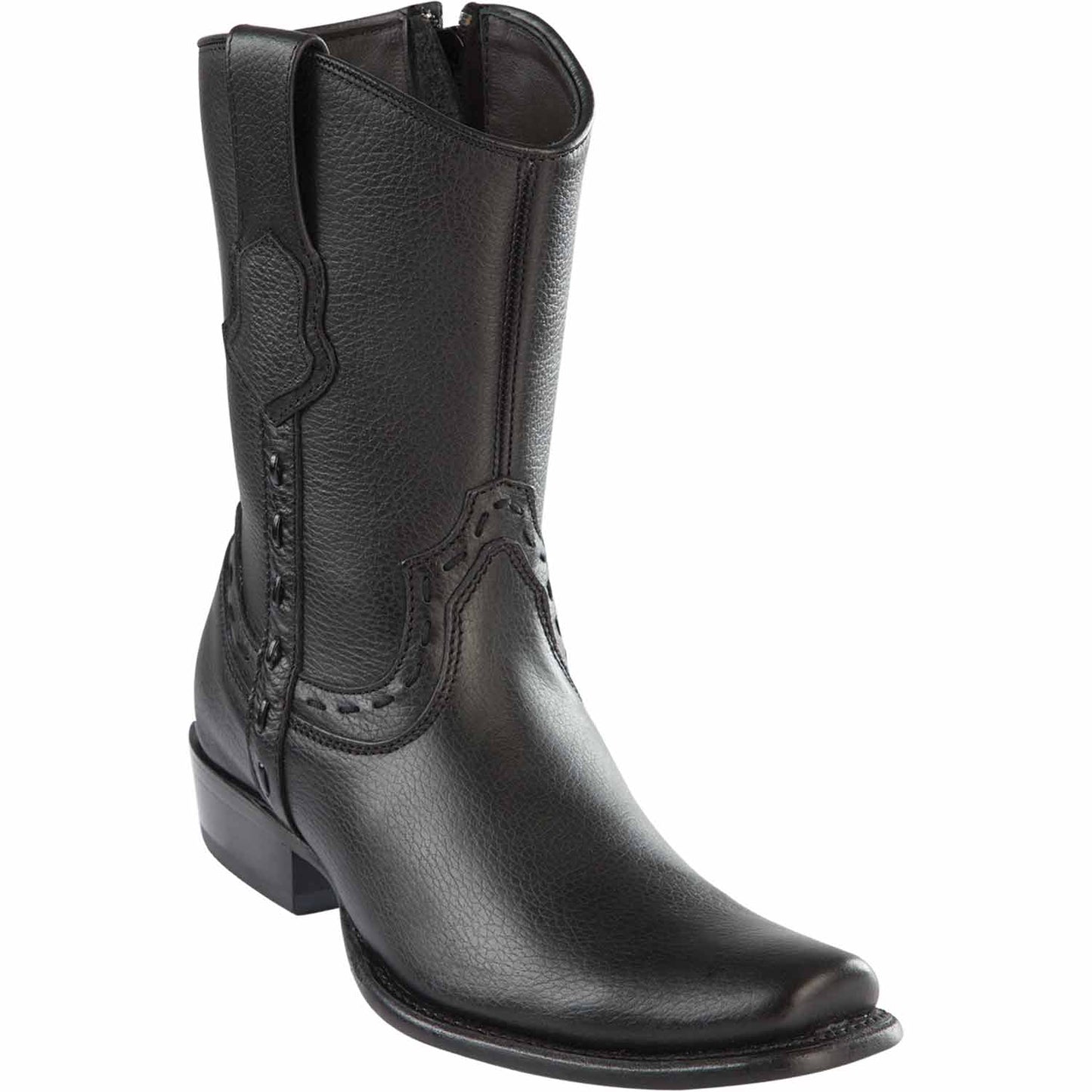 Men's Wild West Genuine Leather Dubai Toe Short Boots 279B27