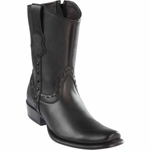 Men's Wild West Genuine Leather Dubai Toe Short Boots 279B27