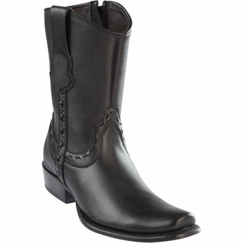 Men's Wild West Genuine Leather Dubai Toe Short Boots 279B27