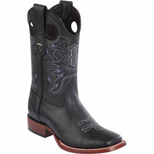 Men's Wild West Genuine Leather Ranch Toe Boots 282427