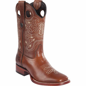 Men's Wild West Genuine Leather Ranch Toe Boots 282438