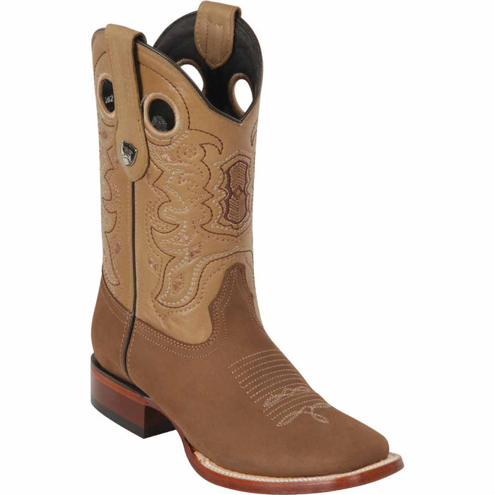 Men's Wild West Genuine Leather Ranch Toe Boots 282463