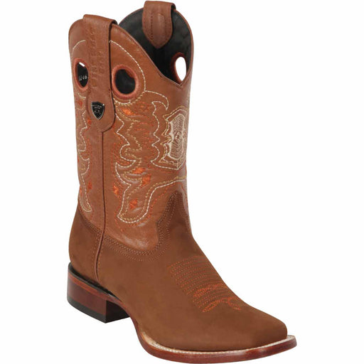 Men's Wild West Genuine Leather Ranch Toe Boots 282463