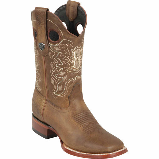 Men's Wild West Genuine Leather Ranch Toe Boots 282499