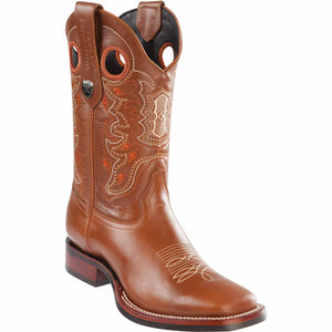 Men's Wild West Genuine Leather Ranch Toe Boots 282538
