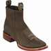 Men's Wild West Genuine Leather Ranch Toe Short Boots 282BM63