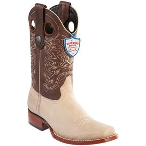 Men's Wild West Genuine Leather Rodeo Toe Boots 281827