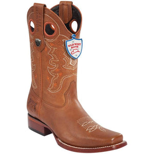 Men's Wild West Genuine Leather Rodeo Toe Boots 281827
