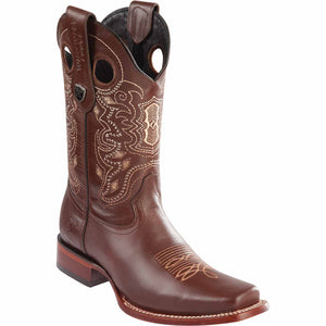 Men's Wild West Genuine Leather Rodeo Toe Boots 281838