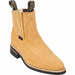 Men's Wild West Genuine Leather Round Toe Short Boots 264C63