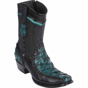 Men's Wild West Monster Fish with Deer Dubai Toe Short Boots 279BF10-A