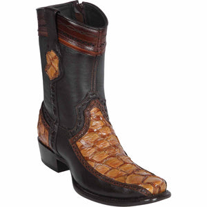 Men's Wild West Monster Fish with Deer Dubai Toe Short Boots 279BF10-B