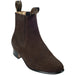 Men's Wild West Nobuk Leather Round Toe Charro Short Boots 26163