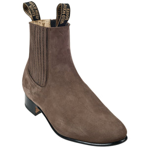 Men's Wild West Nobuk Leather Round Toe Charro Short Boots 26163