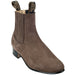 Men's Wild West Nobuk Leather Round Toe Charro Short Boots 26163