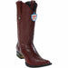 Men's Wild West Ostrich Leg Skin 3X Toe Boots 29505-A