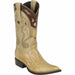 Men's Wild West Ostrich Leg Skin 3X Toe Boots 29505-A