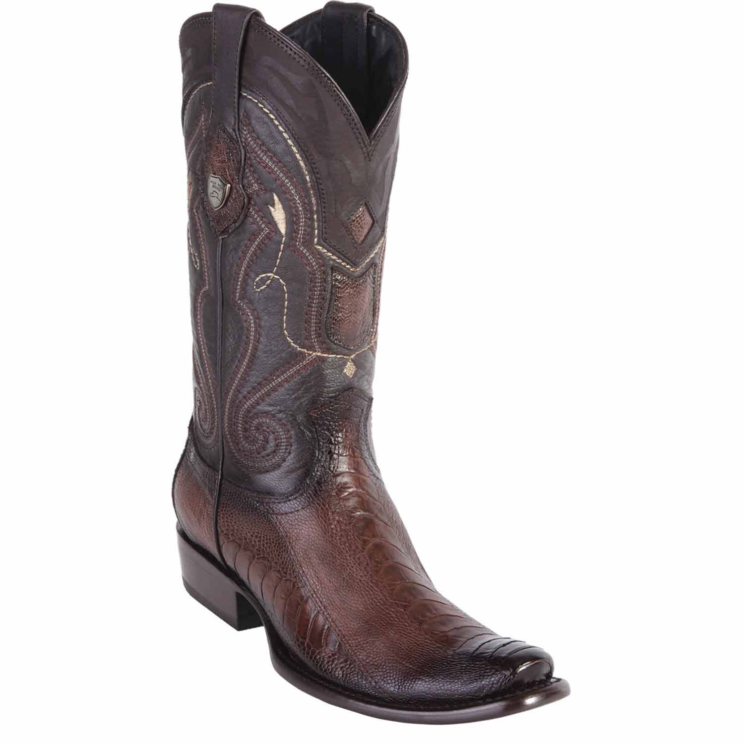 Ostrich Leg Mens Cowboy Boots Dubai Toe