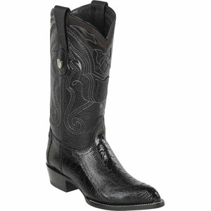 Men's Wild West Ostrich Leg Skin J Toe Boots 29905