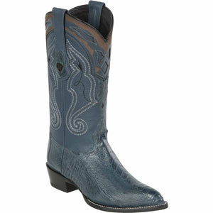 Men's Wild West Ostrich Leg Skin J Toe Boots 29905