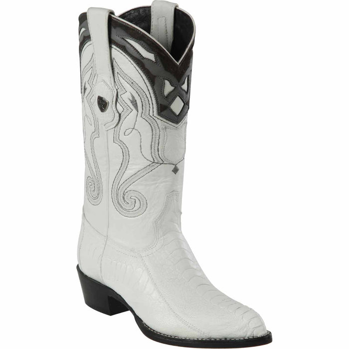 Men's Wild West Ostrich Leg Skin J Toe Boots 29905