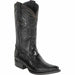 Men's Wild West Ostrich Leg Skin Snip Toe Boots 29405