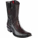 Men's Wild West Ostrich Leg with Deer Dubai Toe Short Boots 279BF05