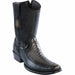 Men's Wild West Ostrich Leg with Deer Dubai Toe Short Boots 279BF05