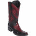 Men's Wild West Ostrich Leg with Deer Skin Square Toe Boots 276F05