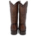 Men's Wild West Ostrich Leg with Deer Skin Square Toe Boots 277LF05