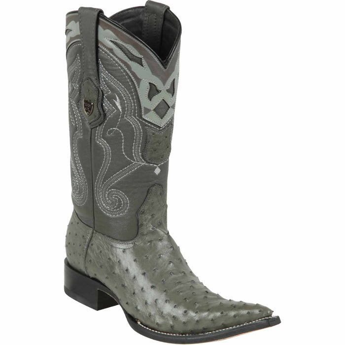 Men's Wild West Ostrich Skin 3X Toe Boots 29503-A